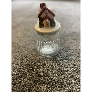 Sleigh Bell Bistro Top Decorated Christmas Storage Canister (2014) 20 fl oz‎ NWT